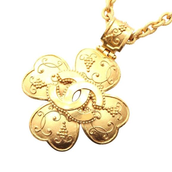 Chanel Coco Mark Necklace Gold Jewelry - Picture 1 of 6